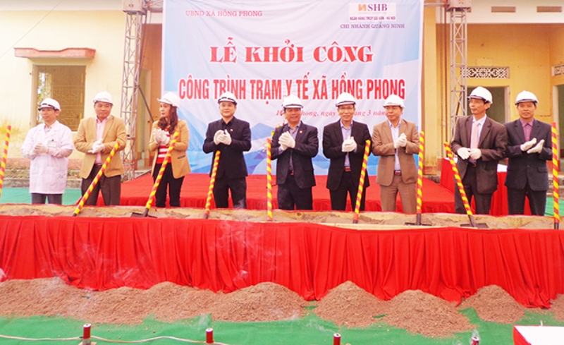 Khởi công xây dựng trạm y tế xã Hồng Phong 